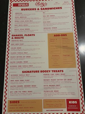 Menu photo 1 Patty's Burger Bar New Orleans, LA Menu photo 1 Patty's Burger Bar New Orleans, LA