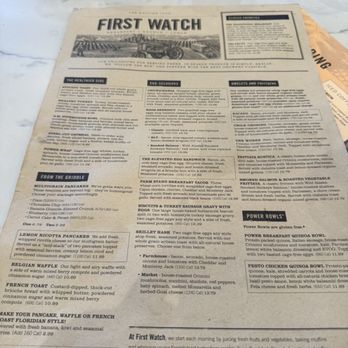 First Watch - Menu - Breakfast & Brunch Near Me - Woodbridge, Virginia