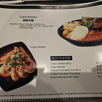 Cafe Dazzling - Menu - Ramen Near Me - Tracy, California
