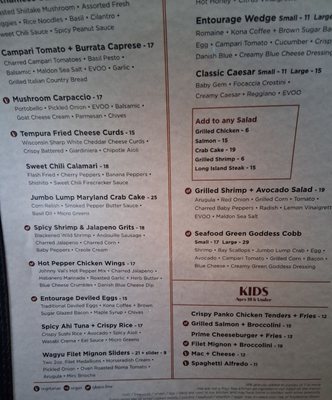 Menu photo 2 Entourage Downers Grove, IL