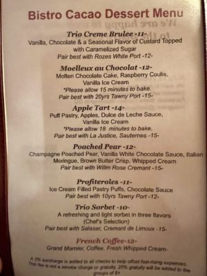 Menu photo 6 Bistro Cacao Washington, DC, DC Menu photo 6 Bistro Cacao Washington, DC, DC