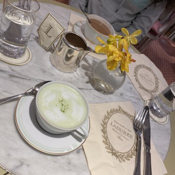 Ladurée - Matcha latte and hot chocolate - French Near Me - Washington, DC, District of Columbia Ladurée - Matcha latte and hot chocolate - French Near Me - Washington, DC, District of Columbia