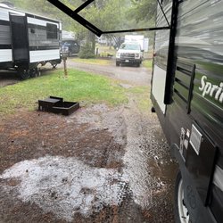 Yellowstone Park / West Entrance KOA - After the rain started up again.