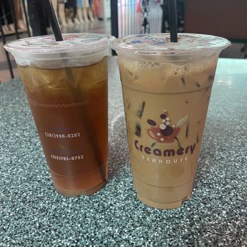 Creamery Teahouse - two cups of iced tea - Coffee & Tea Near Me - Houston, Texas Creamery Teahouse - two cups of iced tea - Coffee & Tea Near Me - Houston, Texas