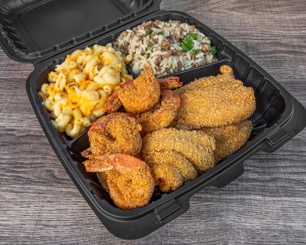 Food from Black Box Soulfood Stop