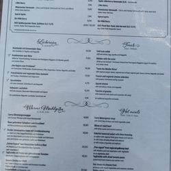 Bellevue Rheinhotel - Auszug Speisekarte Bellevue Rheinhotel in Boppard  (30.04.2024) H.S  Weil wir es uns leisten können