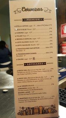 Menu photo 1 Anauco Madrid, M