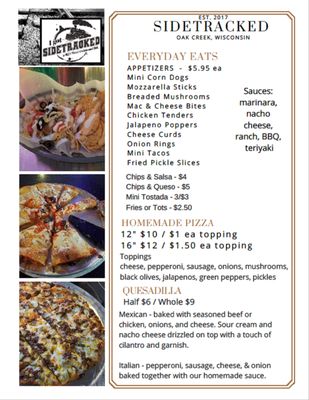 Menu photo 4 Sidetracked Oak Creek, WI Menu photo 4 Sidetracked Oak Creek, WI