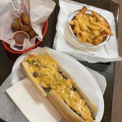 Philly Steaks - Cheesesteak Cheese Fries and Jalapeno Poppers