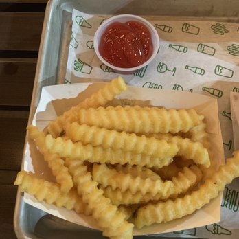 Shake Shack Schaumburg - Fries with ketchup - Burgers Near Me - Schaumburg, Illinois Shake Shack Schaumburg - Fries with ketchup - Burgers Near Me - Schaumburg, Illinois