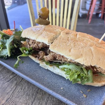 My 2 Cents LA - Fried Chicken Club Sandwich - New American Near Me - Los Angeles, California My 2 Cents LA - Fried Chicken Club Sandwich - New American Near Me - Los Angeles, California