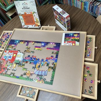 Lava Public Library - Community Puzzle Table - Libraries Near Me Lava Public Library - Community Puzzle Table - Libraries Near Me