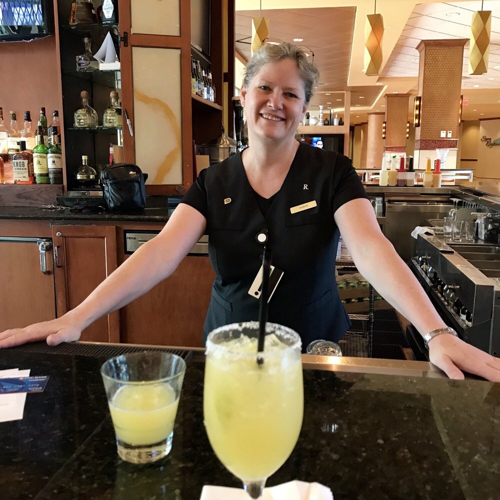 Kim the bartender. Been here 10 years! She is delightful!