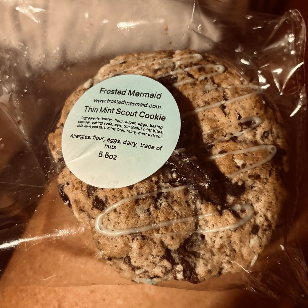 Frosted Mermaid - Thin Mint Scout Cookie - Desserts Near Me Frosted Mermaid - Thin Mint Scout Cookie - Desserts Near Me