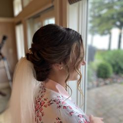 Salon 507 - Courtney attached my veil in my hair and it was so secure