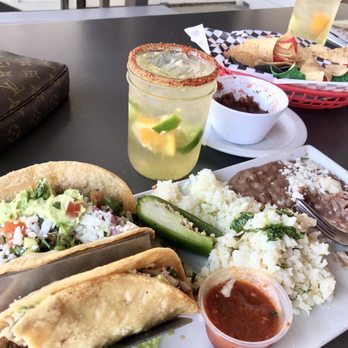 Texas Lil's Mesquite Grill - Lil's Tri tip tacos with beans and rice! Couldn't finish but was sooo yummy! - Barbeque Near Me - Temecula, California