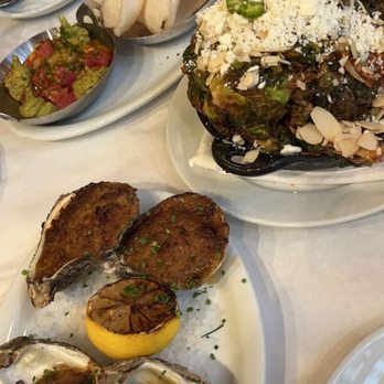 Luke - "BBQ" Gulf Oysters, Crispy Brussels Sprouts, Citrus Cured Gulf Tuna Tartare - French Near Me - New Orleans, Louisiana Luke - "BBQ" Gulf Oysters, Crispy Brussels Sprouts, Citrus Cured Gulf Tuna Tartare - French Near Me - New Orleans, Louisiana
