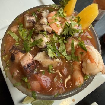 Buffalo Nickel - Shrimp cocktail with added octopus - Pizza Near Me - Avalon, California
