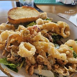Calamari Ceasar salad Calamari Ceasar salad