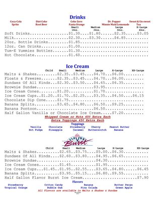 Menu photo 5 D & D Drive In Larose, LA