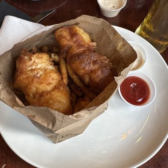 The Gahan House - Fish and chips in brown bag - Breweries Near Me - Charlottetown, Prince Edward Island The Gahan House - Fish and chips in brown bag - Breweries Near Me - Charlottetown, Prince Edward Island