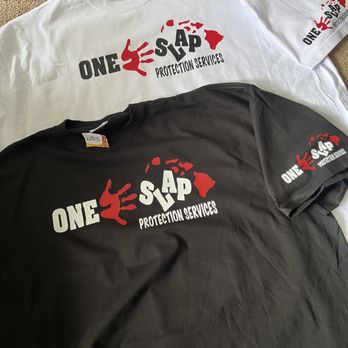 Printed Hawaii - Oneslap Security Services shirts - Screen Printing/T-Shirt Printing Near Me Printed Hawaii - Oneslap Security Services shirts - Screen Printing/T-Shirt Printing Near Me