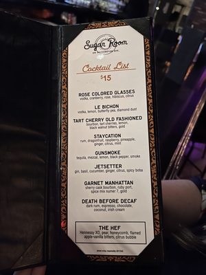 Menu photo 5 Sugar Room Houston, TX