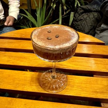 Lola's Eatery - Ube-miso Espresso Martini - Stateside vodka, Maggie's Farm coffee aqueur, cold brew, nutmeg, ube cream, and a dusting of cocoa - Breakfast & Brunch Near Me - Pittsburgh, Pennsylvania