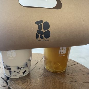 Torotea - Left: Cassia Milk tea with Brown sugar Tapioca Mochi Right: Misty Oolong tea with Barley Tea Jelly - Coffee & Tea Near Me - Diamond Bar, California Torotea - Left: Cassia Milk tea with Brown sugar Tapioca Mochi Right: Misty Oolong tea with Barley Tea Jelly - Coffee & Tea Near Me - Diamond Bar, California