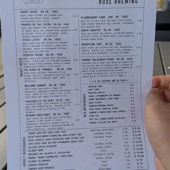 Ruse Brewing Crust Collective - Menu (Apr 2026) - Pizza Near Me - Vancouver, Washington