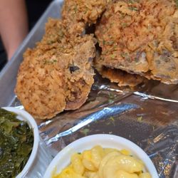 Fried pork chops dinner