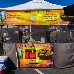 Charlie's Corn & Sons - Newark - His tent.