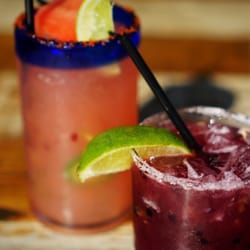 Ola Mexican Kitchen - Jalapeño Margaritas!! Watermelon and a Blackberry