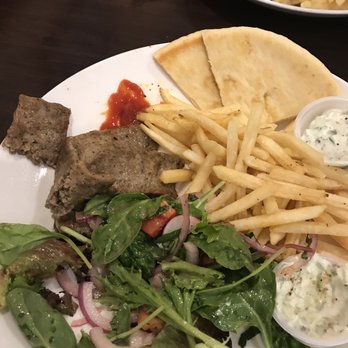Cafe Moderno - Gyro plate - salad was not a real Fattoush salad no seasonings on it - Cafes Near Me - Montclair, California Cafe Moderno - Gyro plate - salad was not a real Fattoush salad no seasonings on it - Cafes Near Me - Montclair, California