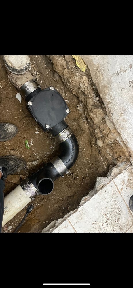 Slide of Down the Line Sewer Drains and Piping