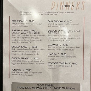 Yamatani Japanese Restaurant - Menu - Japanese Near Me - Bishop, California