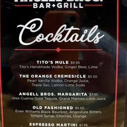 Angell Brothers - Reasonable and delicious cocktails