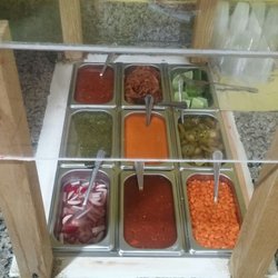 El Taco Loco - Salsa & topping bar!