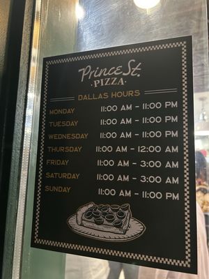 Menu photo 7 Prince Street Pizza Dallas, TX