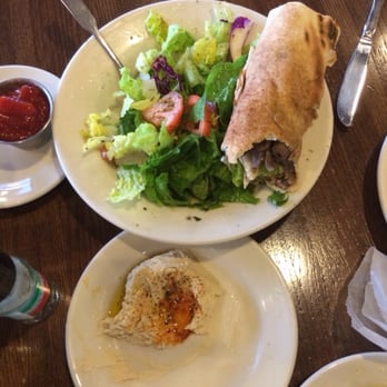 Cafe Lili - Beef shawerma add lettuce and house salad! - Middle Eastern Near Me - Houston, Texas Cafe Lili - Beef shawerma add lettuce and house salad! - Middle Eastern Near Me - Houston, Texas