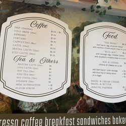 Rococo Coffee - Menu