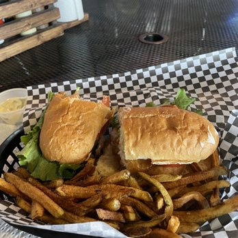 Weidner's Corner 2 - Hot fish sandwich with hand cut fries. - Bars Near Me - Baltimore, Ohio