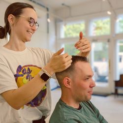 Forestry Barbershop - Sarah will get you cut and styled right!