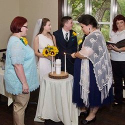 Phoenix Rising Ceremonies - Had to move the candle ceremony inside after the wedding because the wind would not cooperate. Things happen. We do what we can.