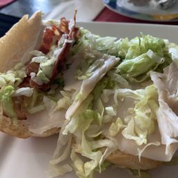 Georgetown sandwich with minimal meat Georgetown sandwich with minimal meat