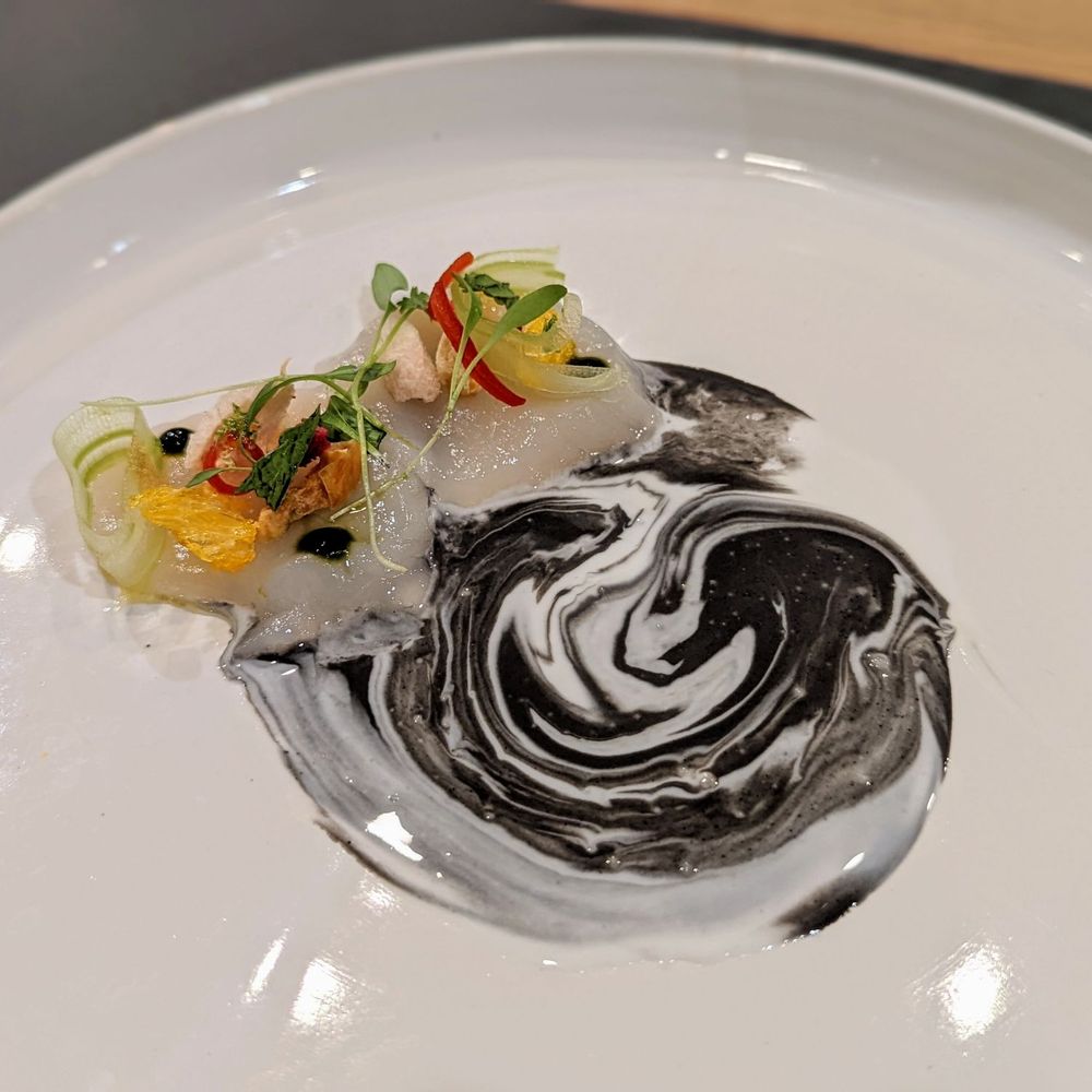 Counter- - Technicolor: Scallop, Citrus, Coconut, Litchi, Bell Pepper, Celery | Instagram: @telephonesmoothie - New American Near Me - Charlotte, North Carolina