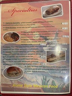 Menu photo 6 Altamiranos Goleta, CA