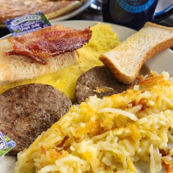 Cafe Cappuccino - Two Eggs, One Meat, Hash Browns or Home Fries & Pancake or Toast - Breakfast & Brunch Near Me - Waco, Texas