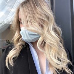 Salon 120 West - Brightened up with a full balayage and waves by Kasey!
