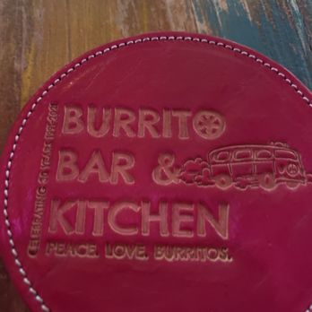 Burrito Bar - Drink coaster - Mexican Near Me - Brooklyn, New York Burrito Bar - Drink coaster - Mexican Near Me - Brooklyn, New York
